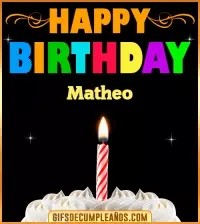 GIF GiF Happy Birthday Matheo